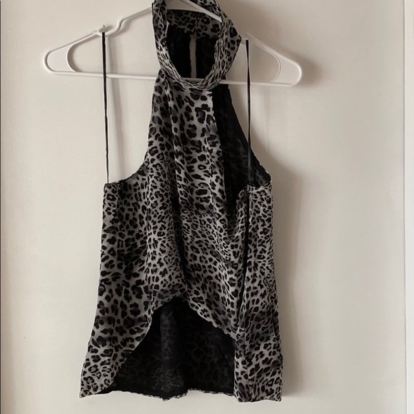 BRAND NEW NEVER WORN Halter Neck Print Blouse - Picture 2 of 2